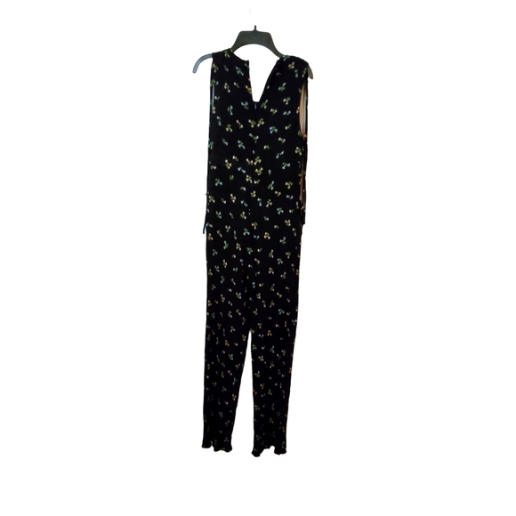 Gilli Navy Floral Jumpsuit Size M, small flaws - Picture 1 of 4